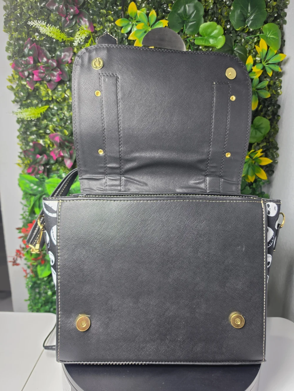 New 35cm Jack Skellington Black Gothic Satchel with Tassel Charm